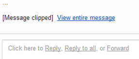 Clip of message